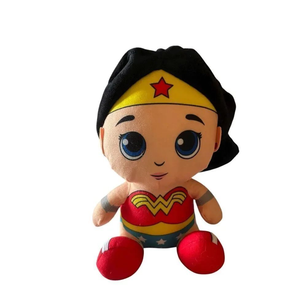 DC Comics Justice League Wonder Woman Sitting Big Head Plush Toy 10"